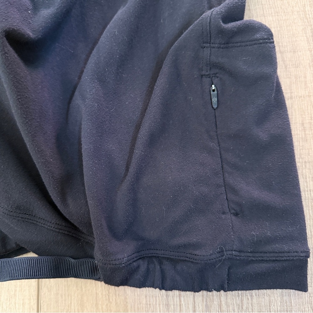 Lululemon Ready to Rulu Hoodie Black Wrap Tie Front Women SZ 2 Read Lightweight - Picture 10 of 12